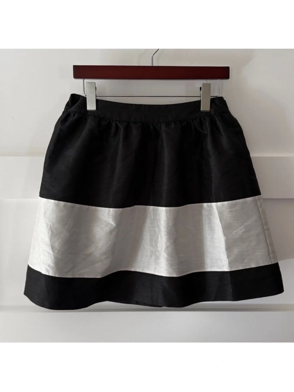 NWT Kensie black and white striped skirt size XS - Picture 1 of 7